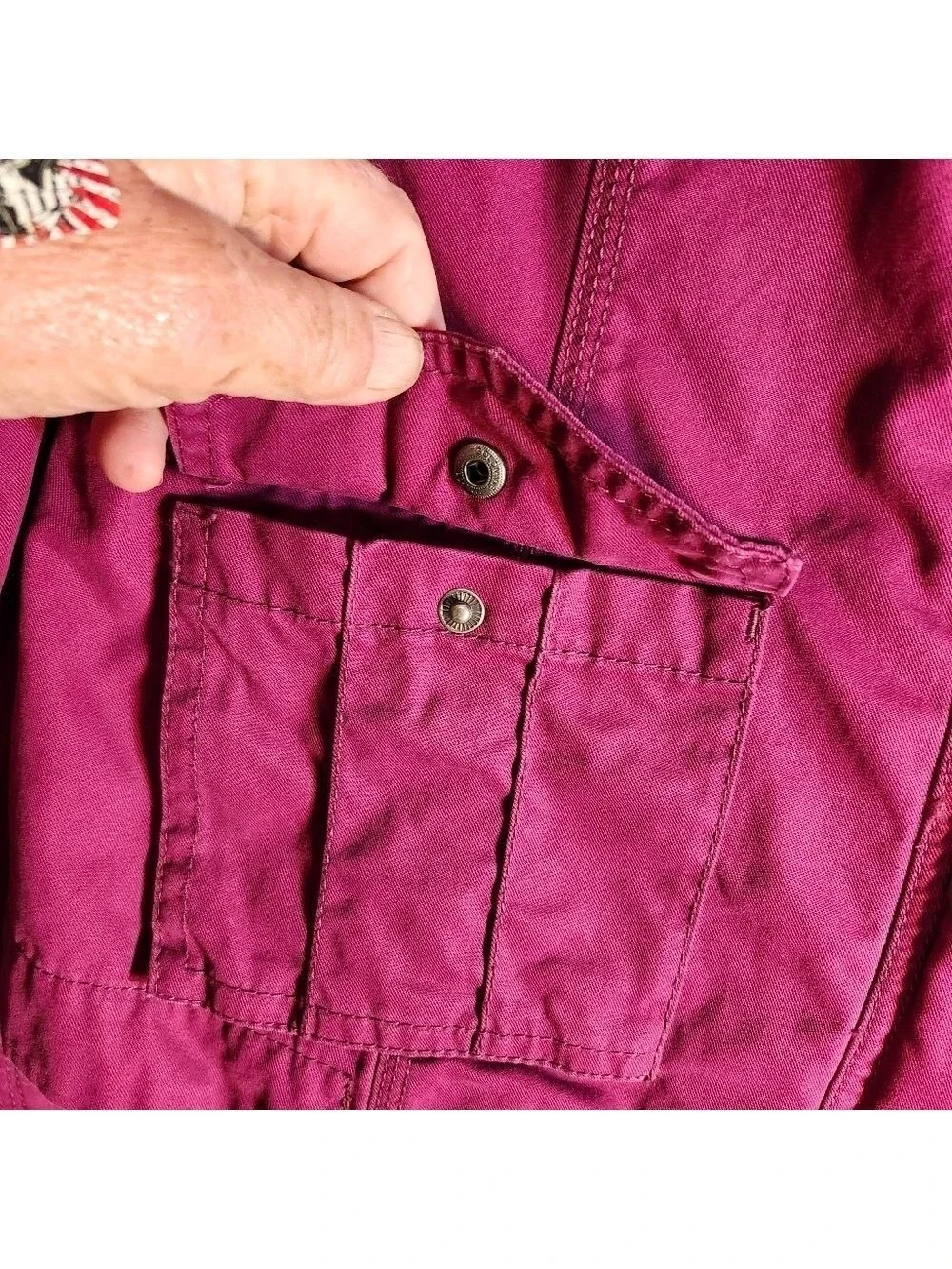 Eddie Bauer Vintage 90s Magenita Utility Jacket Sz L